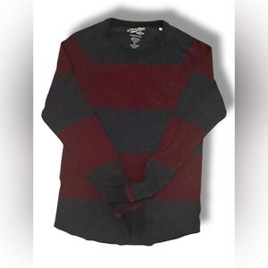 American Eagle Heritage Classic Fit Men’s Long Sleeve Striped Thermal Shirt Med
